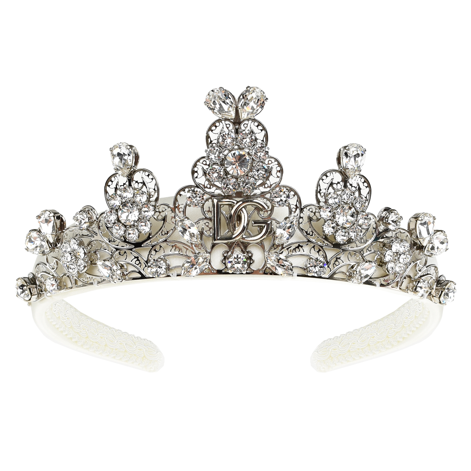 Ободок с короной из страз Dolce&Gabbana детский