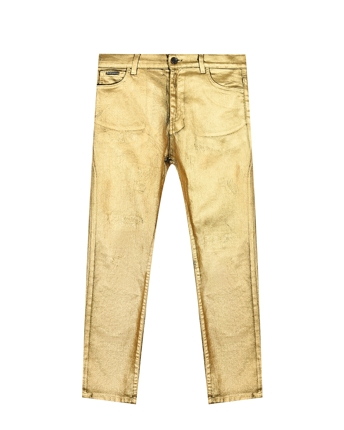 Золотистые джинсы Dolce&Gabbana детские