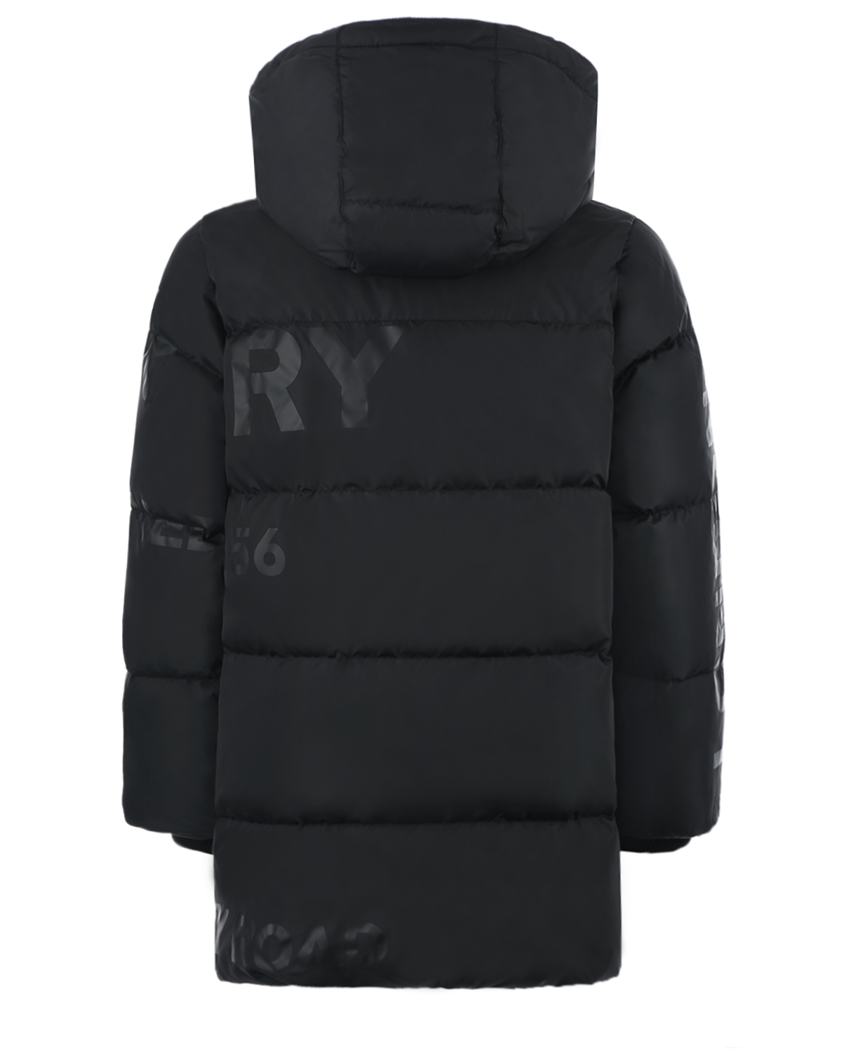 Черная куртка-пуховик Burberry детская, размер 116, цвет черный - фото 2