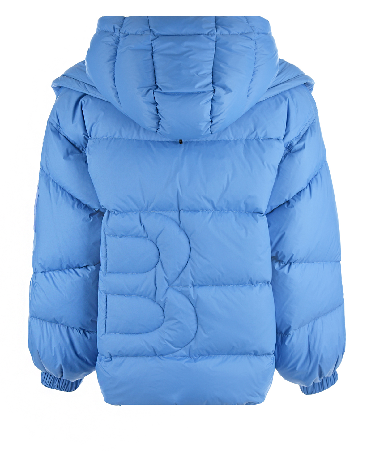 Голубая стеганая куртка-пуховик Bacon детская, размер 128, цвет голубой - фото 2