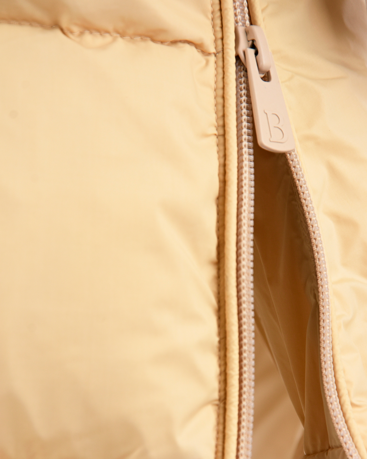 Кремовое пальто-пуховик Bacon детское, размер 128, цвет кремовый - фото 4