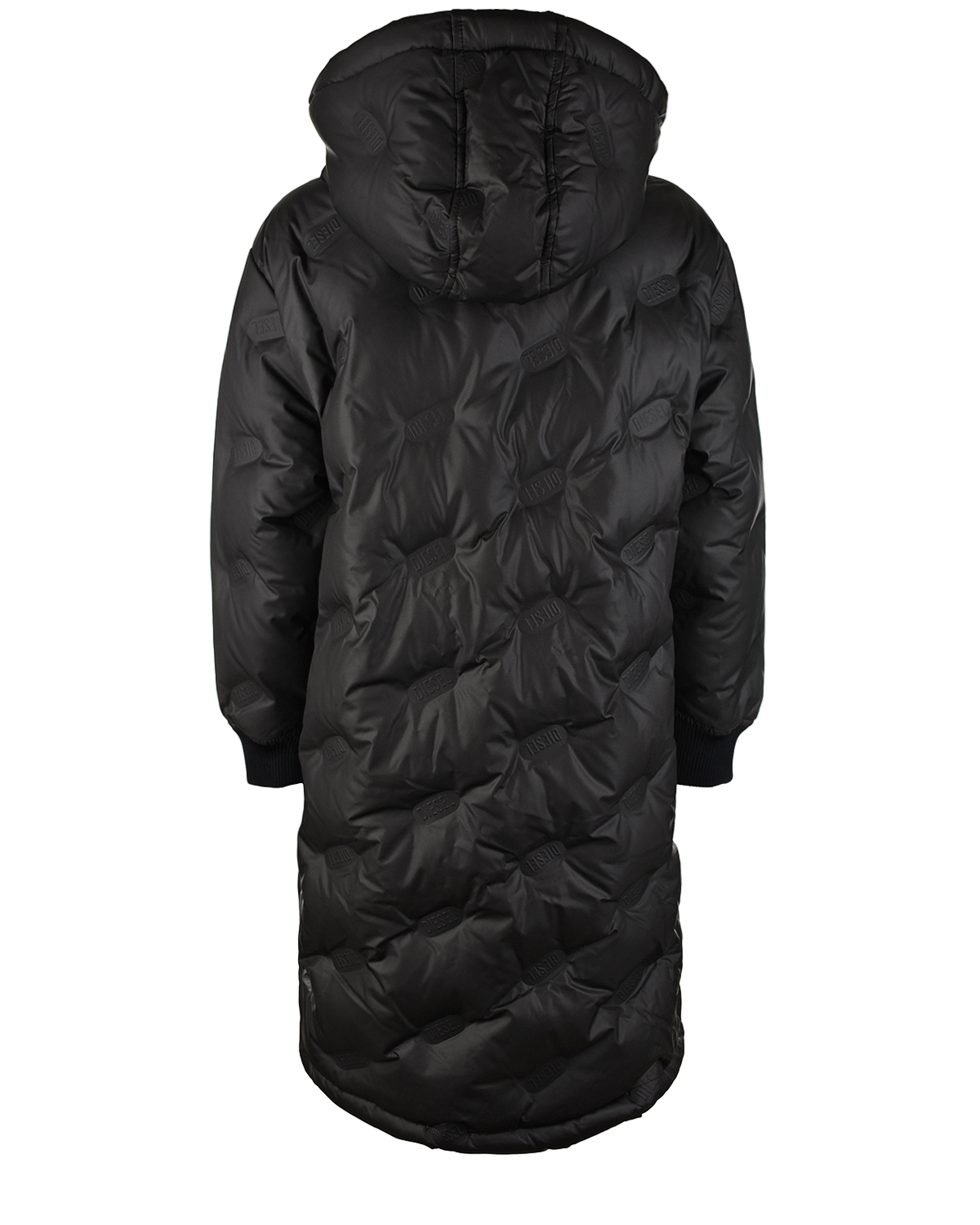 Черное пальто-пуховик Diesel детское, размер 128, цвет черный - фото 2
