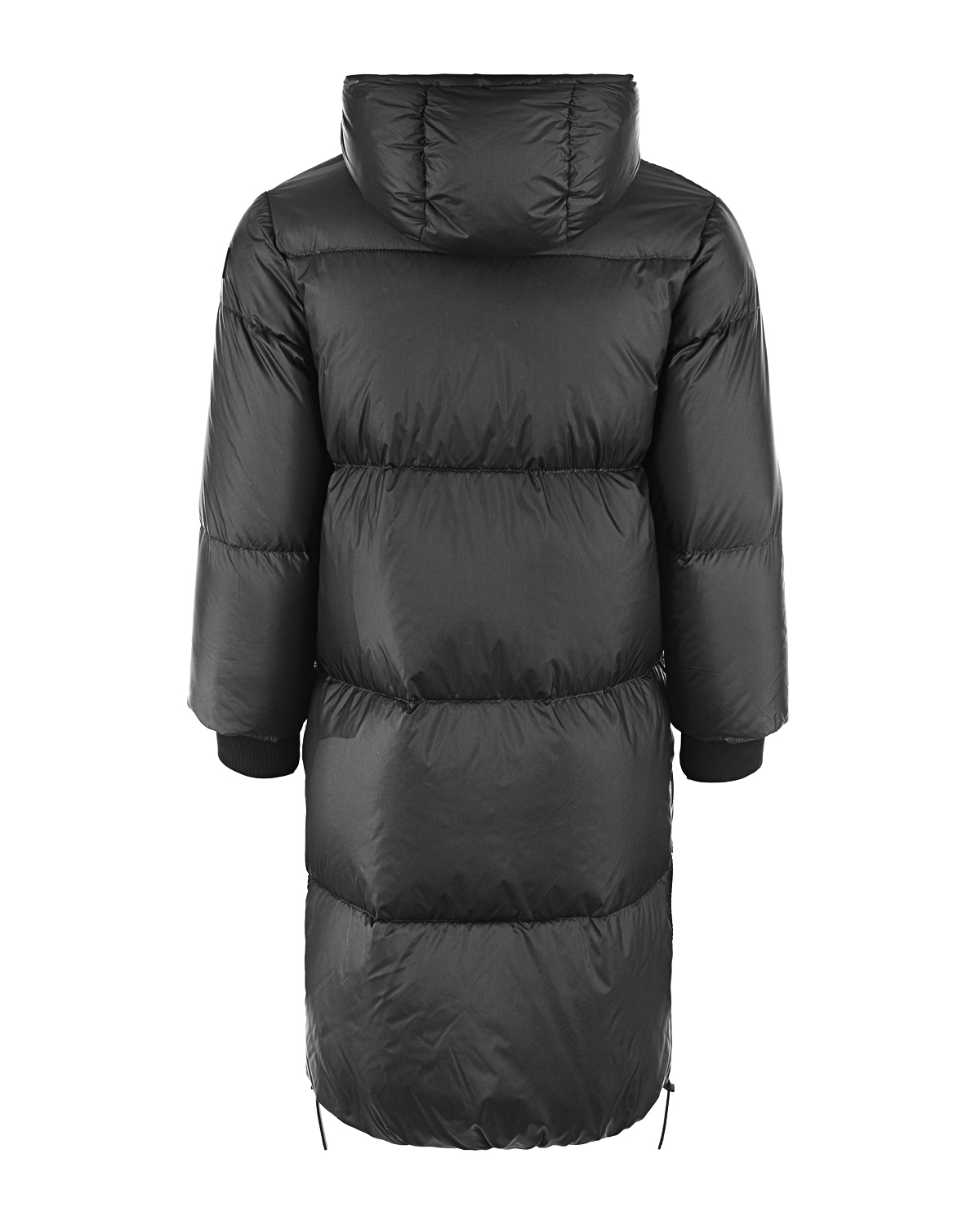 Стеганое пальто-пуховик IL Gufo детское, размер 104, цвет черный - фото 2