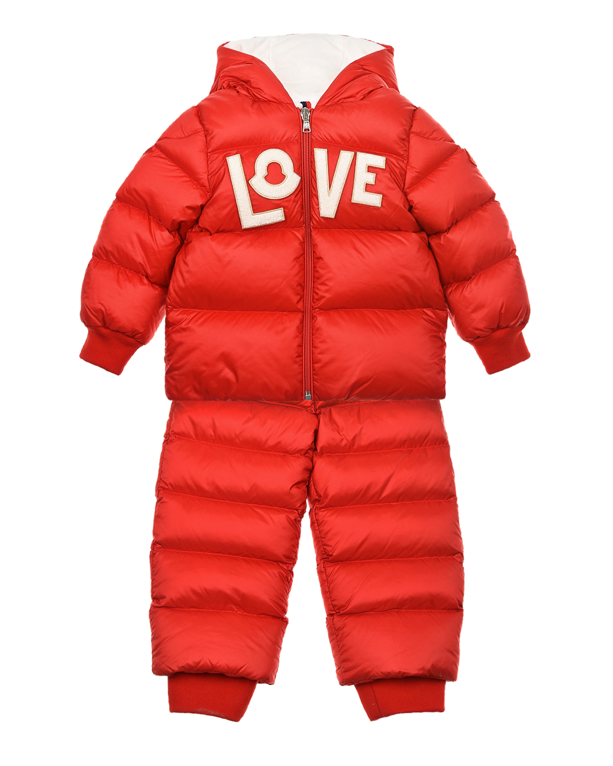 Зимний комплект красного цвета Moncler детский, размер 86 - фото 1