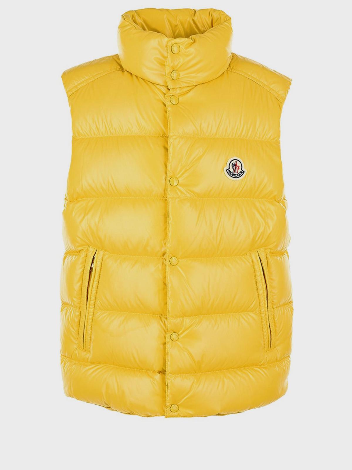 Желтый стеганый жилет Moncler детский