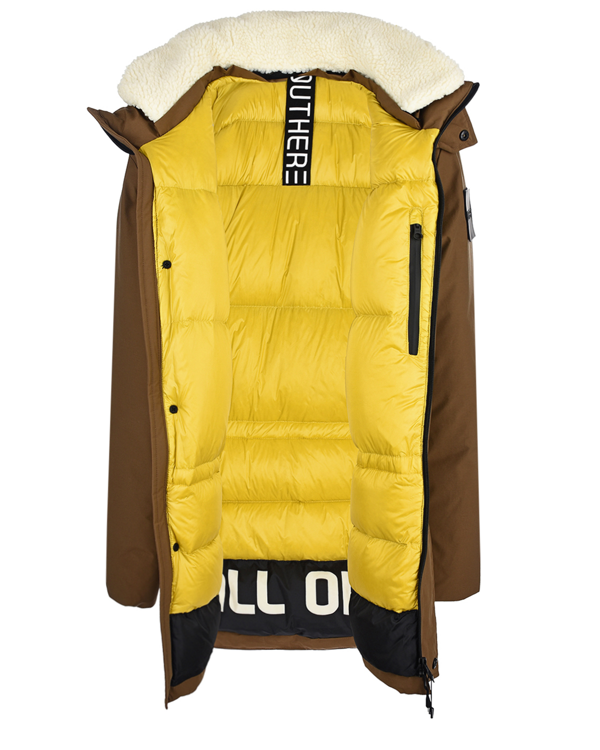 Куртка-пуховик цвета хаки Outhere детская, размер 140 - фото 3