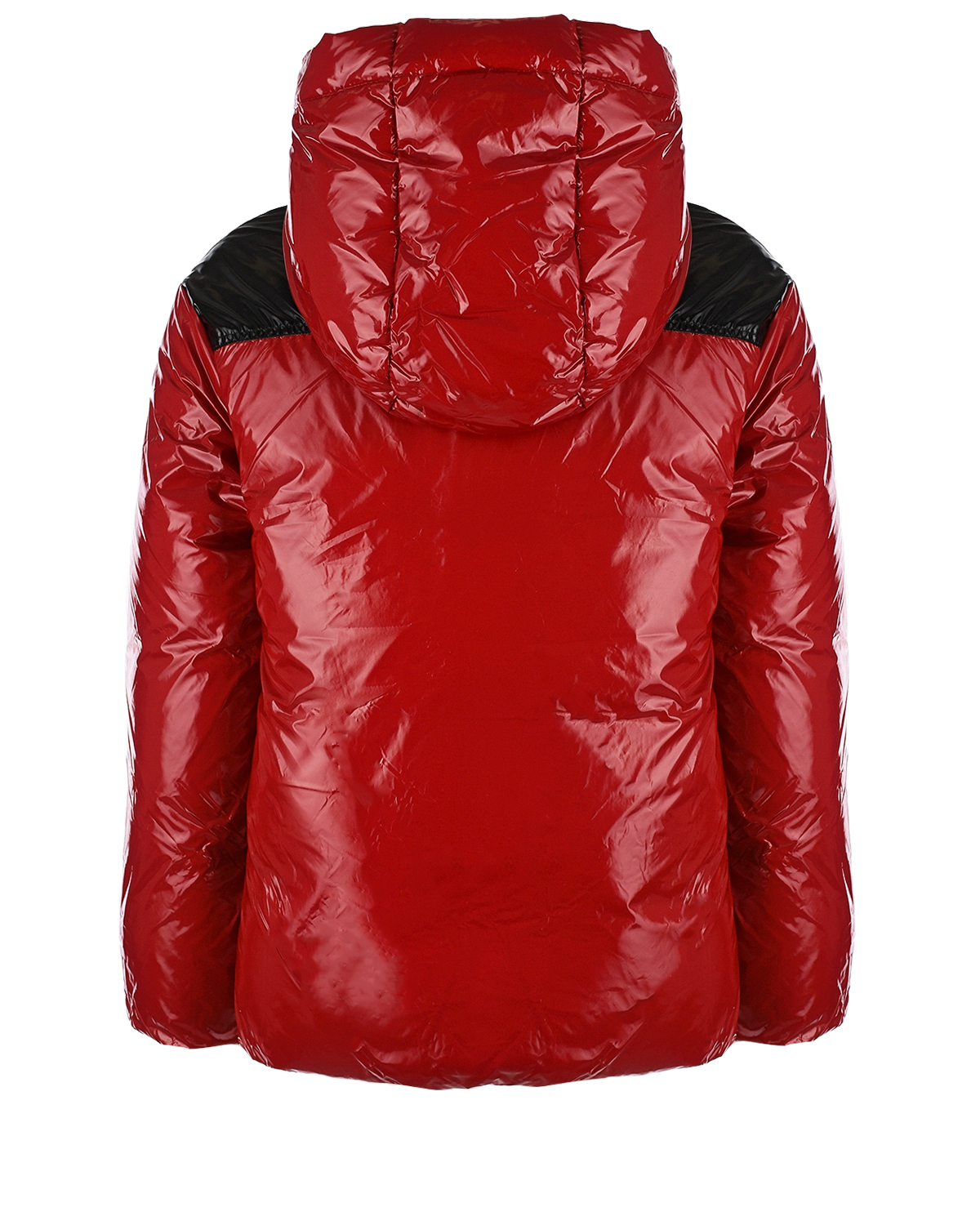 Красная куртка-пуховик с капюшоном No. 21 детская, размер 104, цвет красный - фото 2