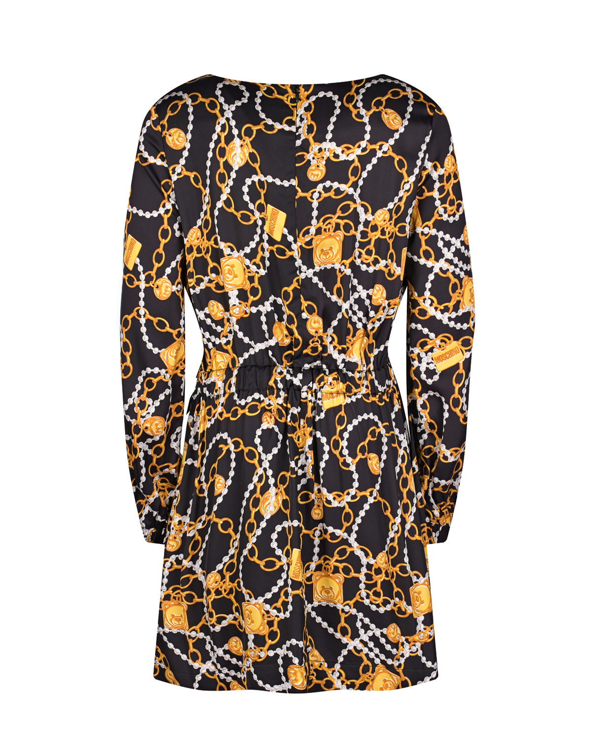 Платье со сплошным принтом "украшения" Moschino детское, размер 140, цвет мультиколор - фото 2