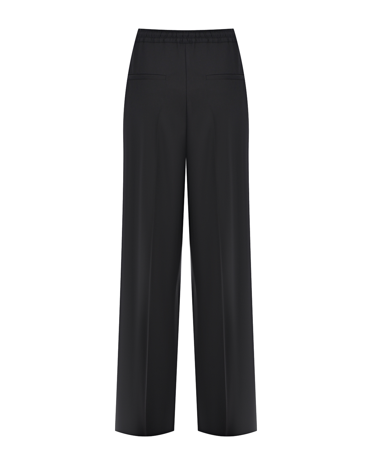 Черные брюки с поясом на кулиске ADDICTED_TO, размер 40, цвет черный - фото 2