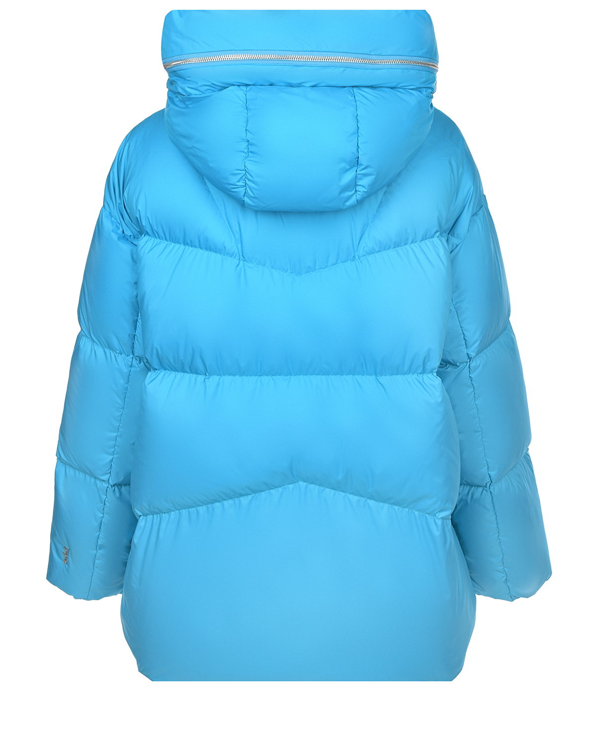 Синяя куртка с асимметричным подолом ADD, размер 40, цвет синий - фото 5