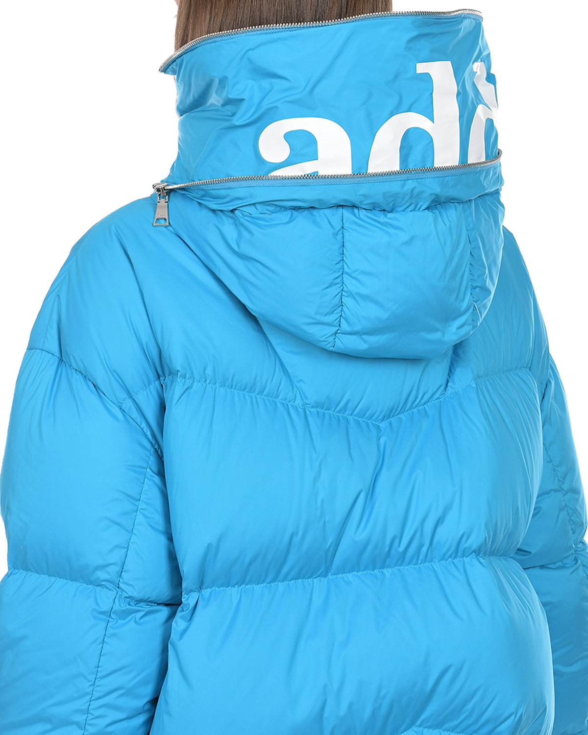Синяя куртка с асимметричным подолом ADD, размер 40, цвет синий - фото 11