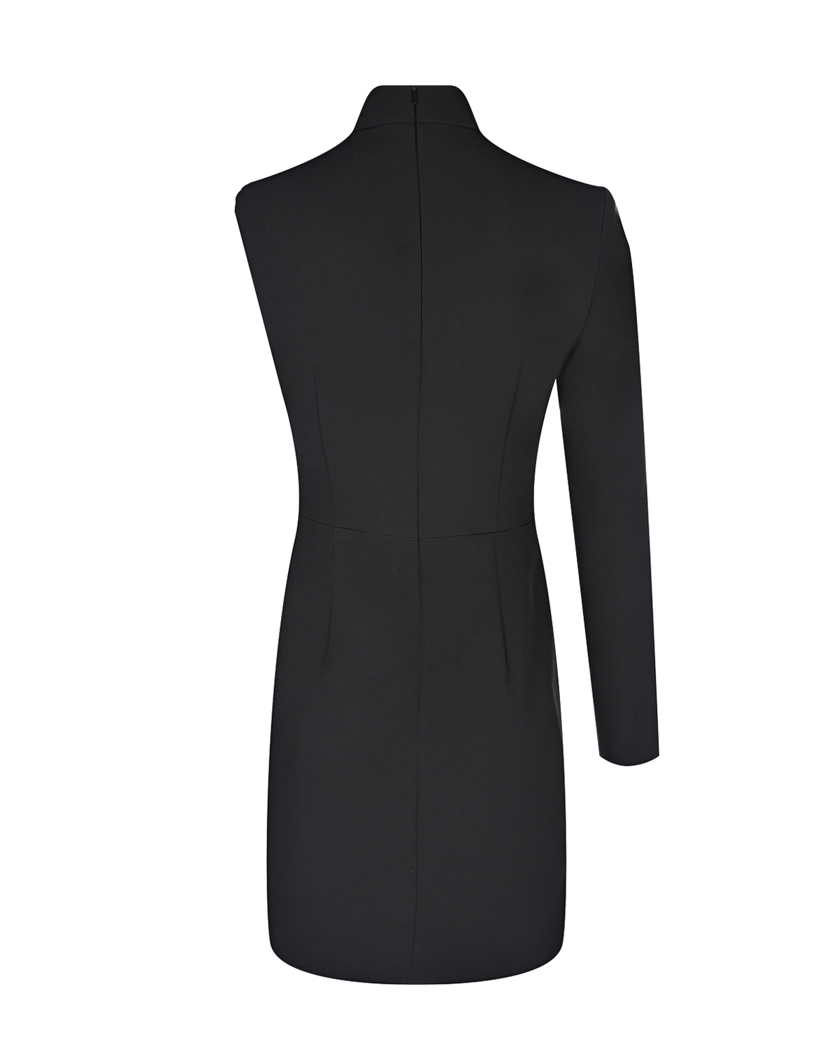 Асимметричное платье черного цвета ALINE, размер 40 - фото 4