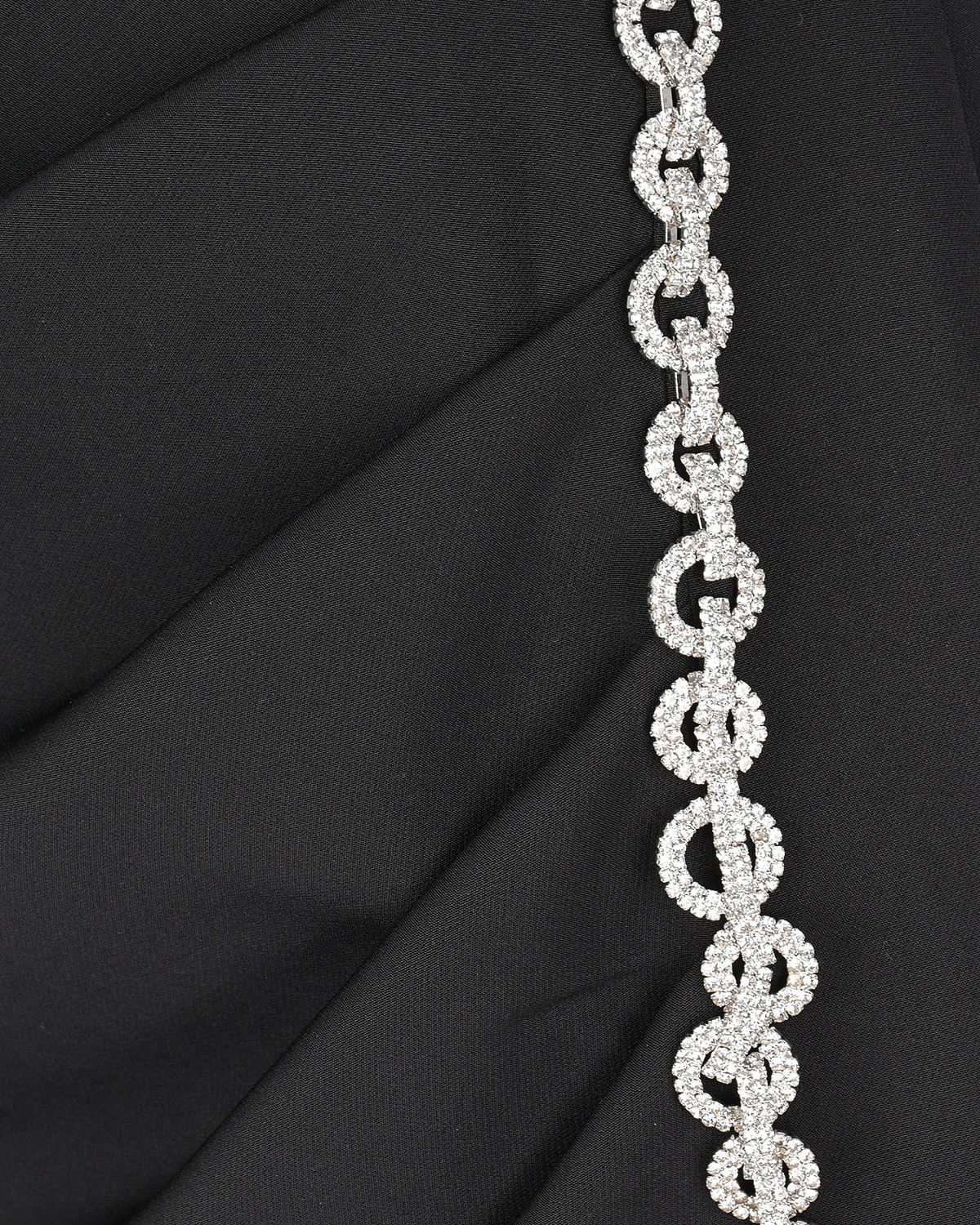 Асимметричное платье черного цвета ALINE, размер 40 - фото 8
