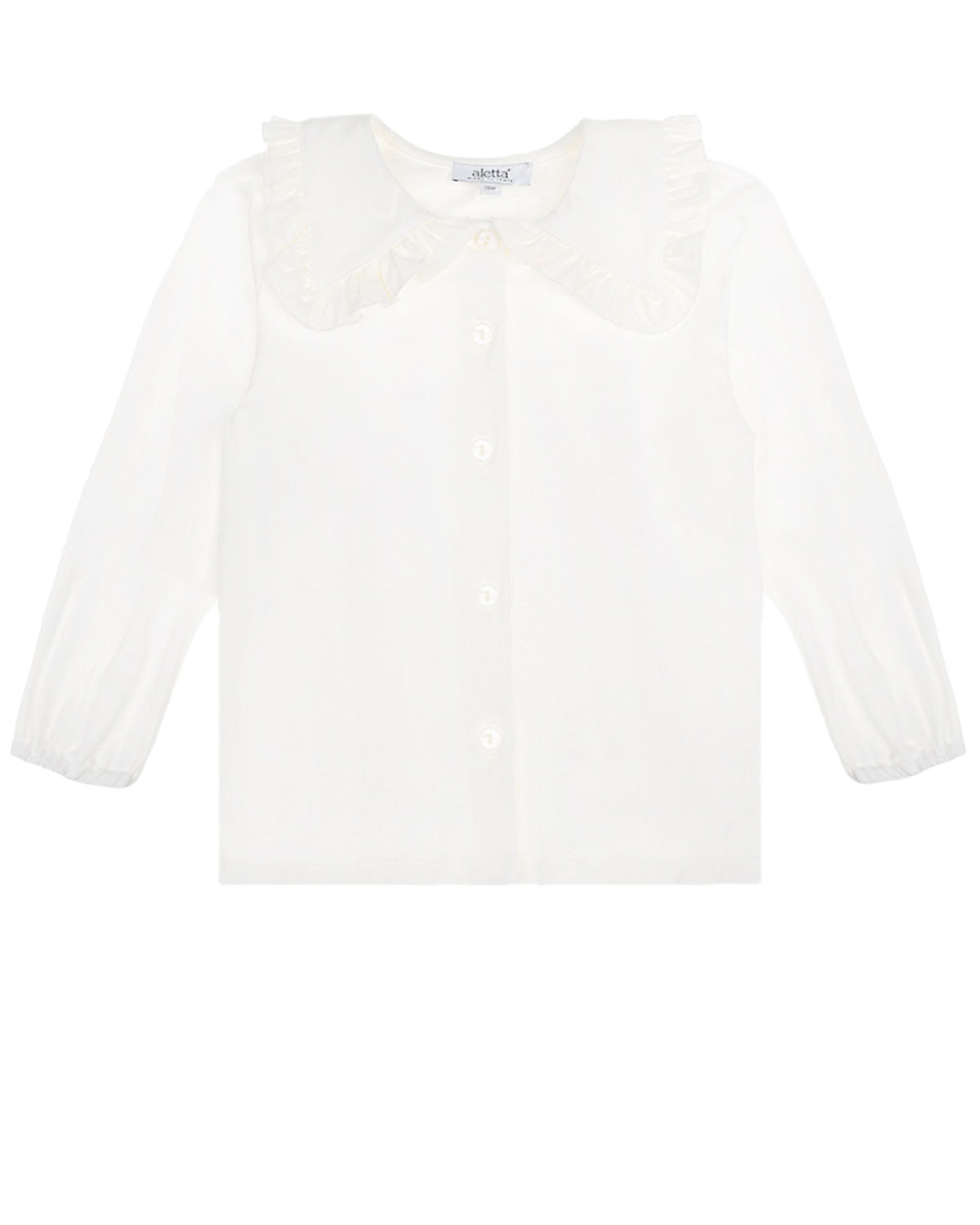 Белая блуза с рюшами Aletta детская, размер 86, цвет белый - фото 1