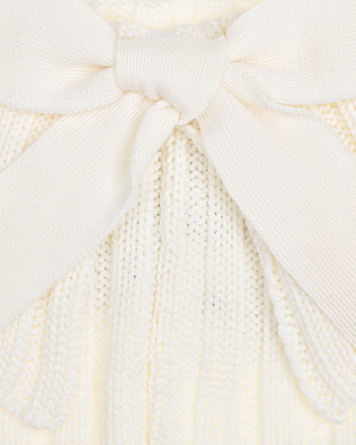 Белый шарф-горло с бантом Aletta детский, размер unica - фото 3