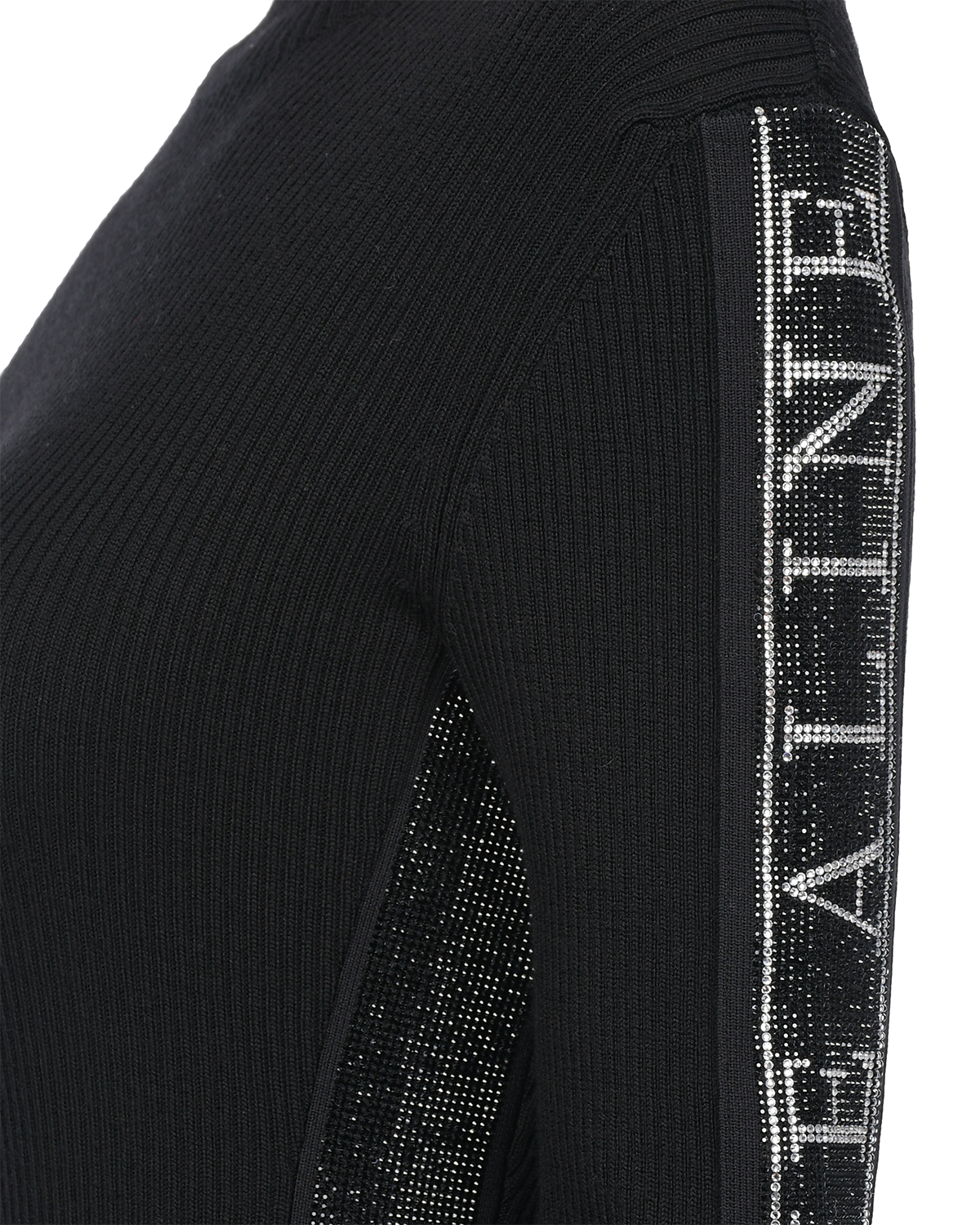 Черное платье со стразами ALINE, размер 40, цвет черный - фото 8