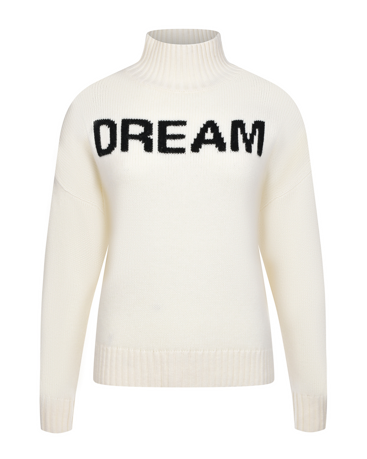 Джемпер молочного цвета с принтом "Dream" Allude, размер 38 - фото 1