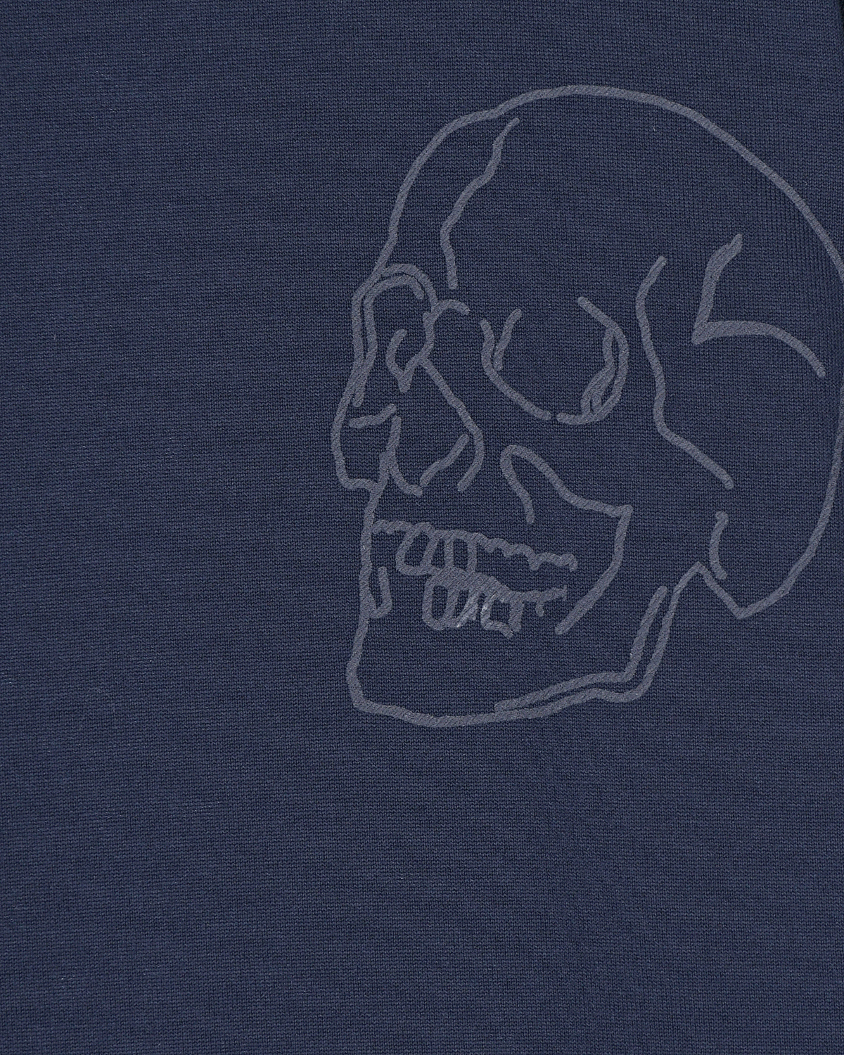 Темно-синяя толстовка с принтом "череп" Antony Morato детское, размер 140, цвет синий - фото 3
