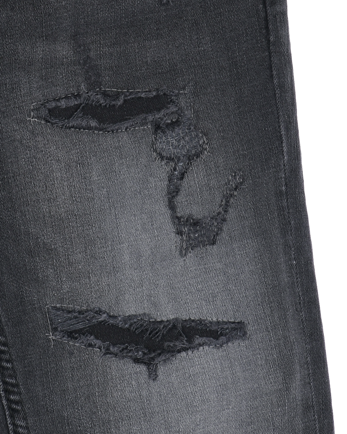 Черные выбеленные джинсы с разрезами Antony Morato детские, размер 128, цвет черный - фото 3