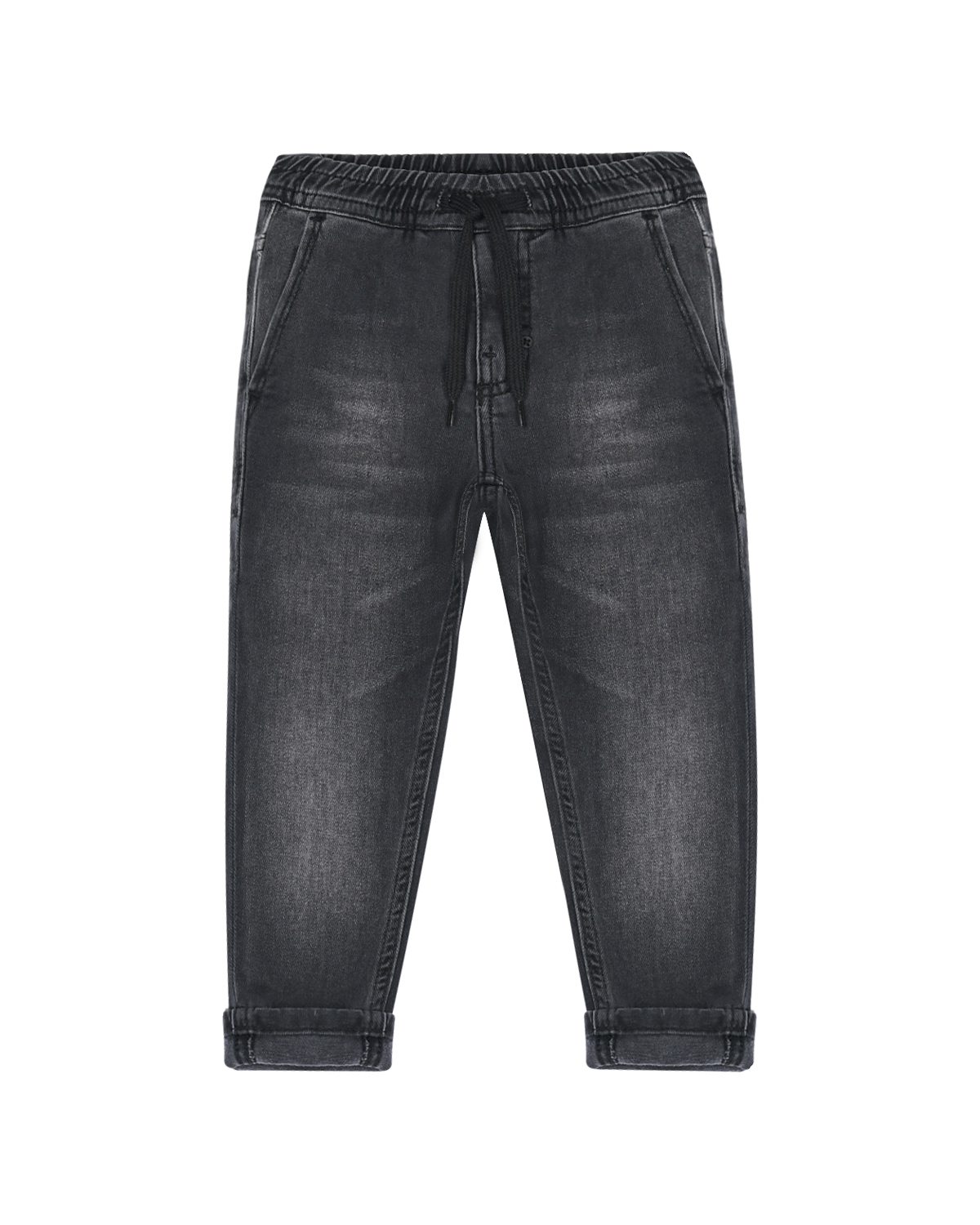 Черные джинсы с поясом на резинке Antony Morato детские