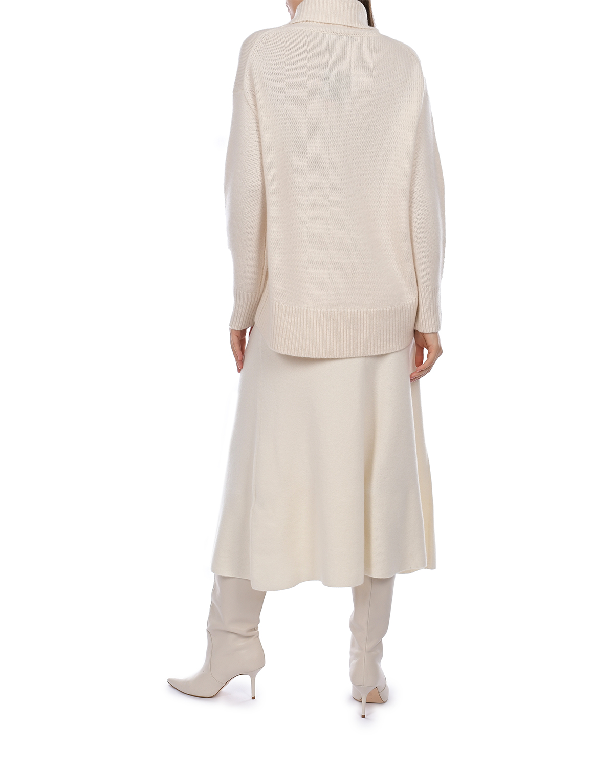 Кашемировая юбка молочного цвета Arch4, размер 40 - фото 4