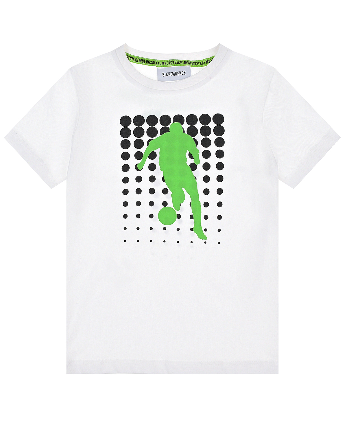 Белая футболка с логотипом Bikkembergs детская, размер 104, цвет белый - фото 1
