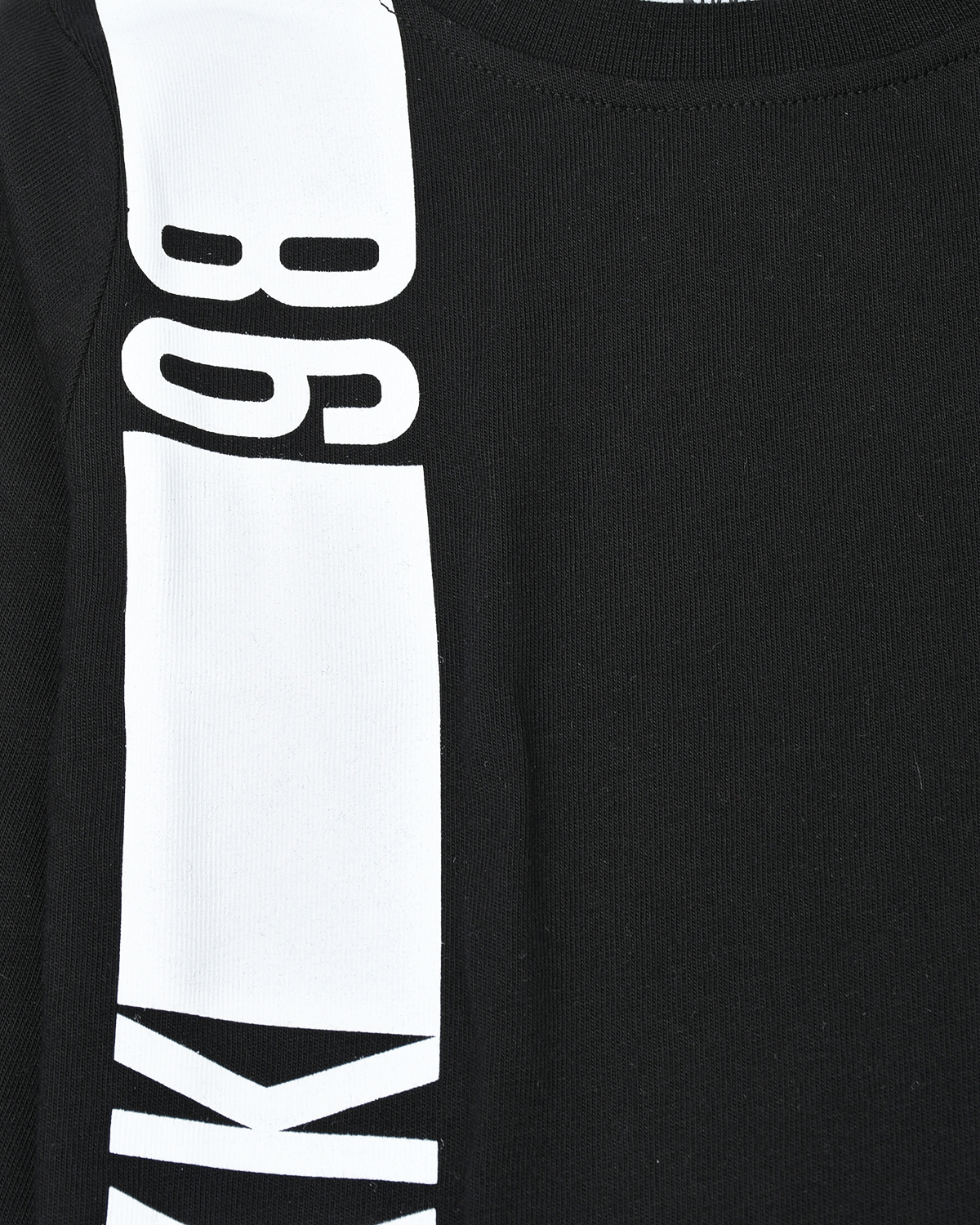 Черная толстовка с белым лого Bikkembergs детская, размер 104, цвет черный - фото 3