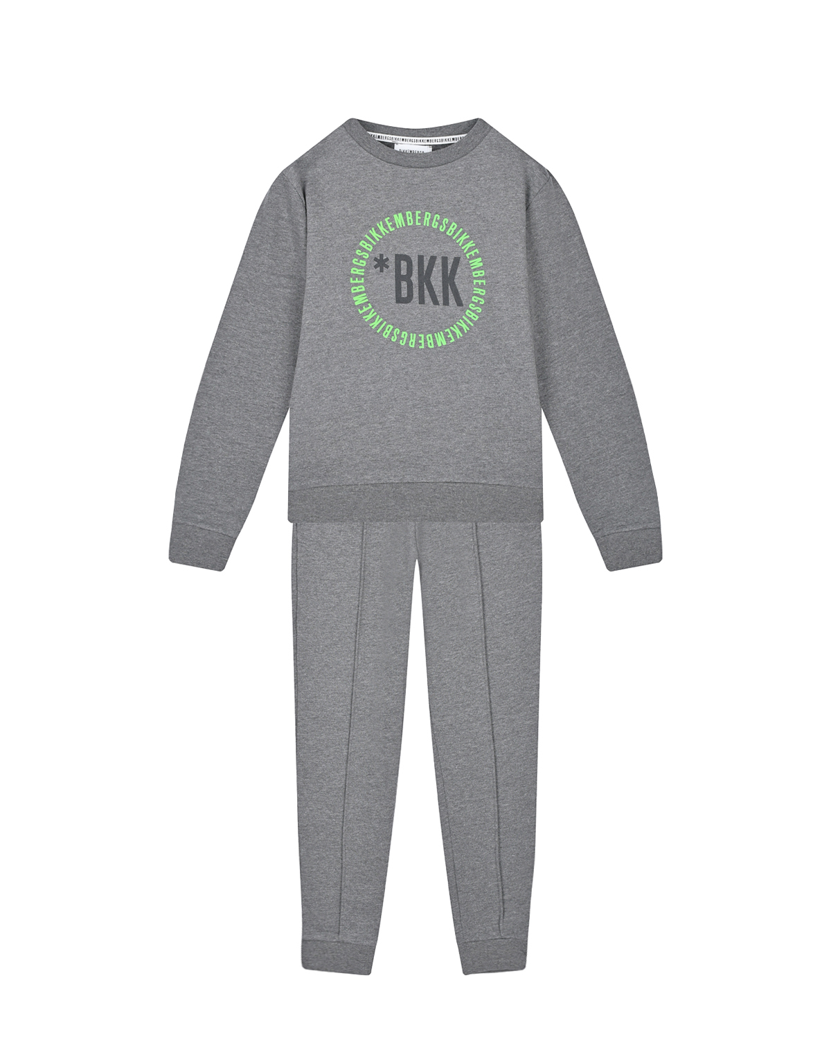 Серый спортивный костюм с круглым лого Bikkembergs детский, размер 116