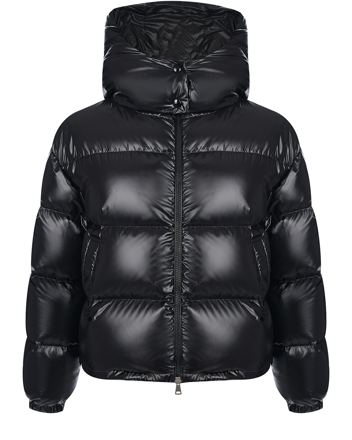 Короткая черная глянцевая куртка Blanchett Goose, размер 44, цвет черный - фото 1