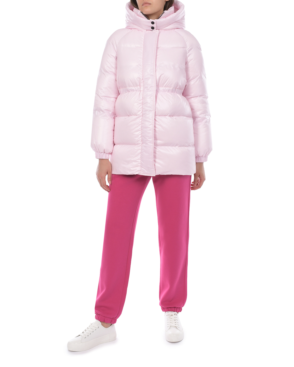 Розовая удлиненная куртка Blanchett Goose, размер 44, цвет нет цвета - фото 2