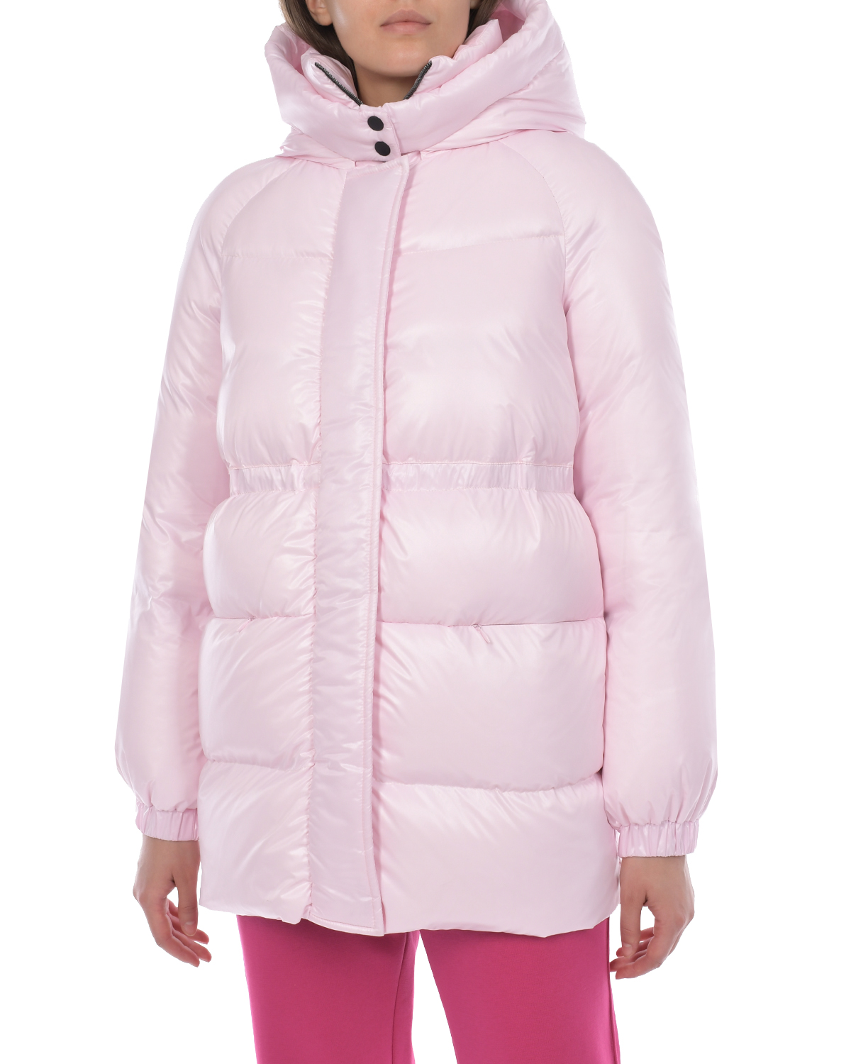 Розовая удлиненная куртка Blanchett Goose, размер 44, цвет нет цвета - фото 6