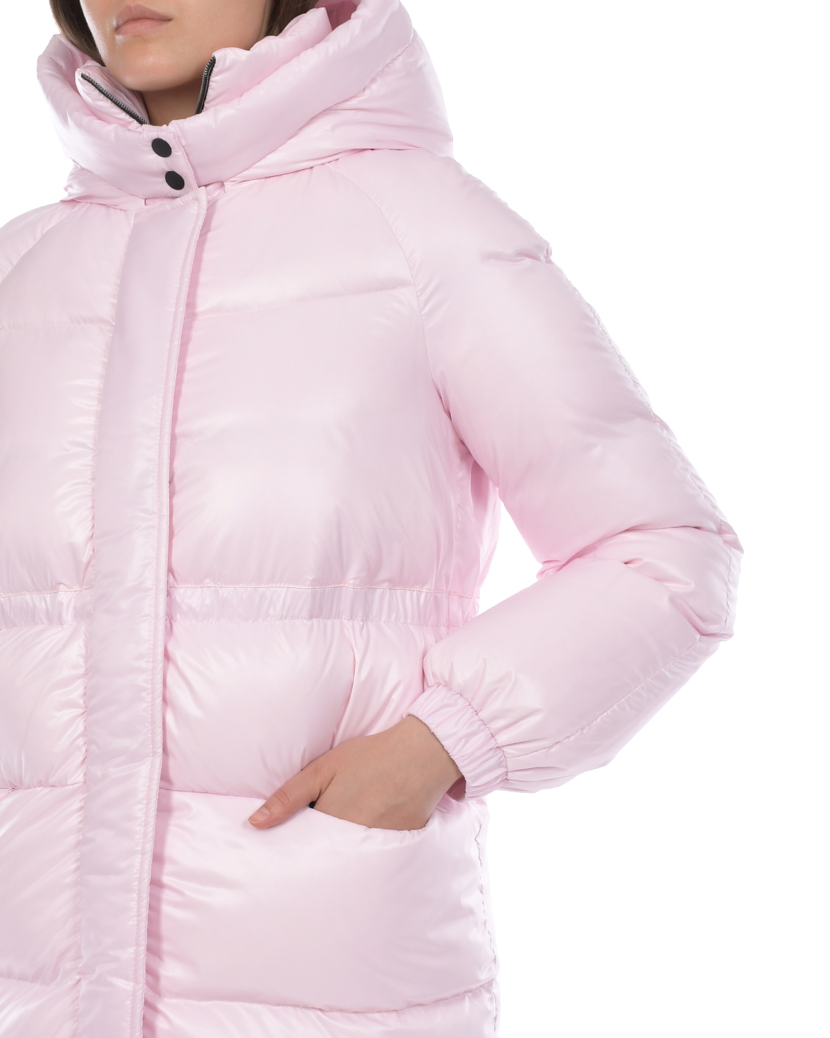 Розовая удлиненная куртка Blanchett Goose, размер 44, цвет нет цвета - фото 8