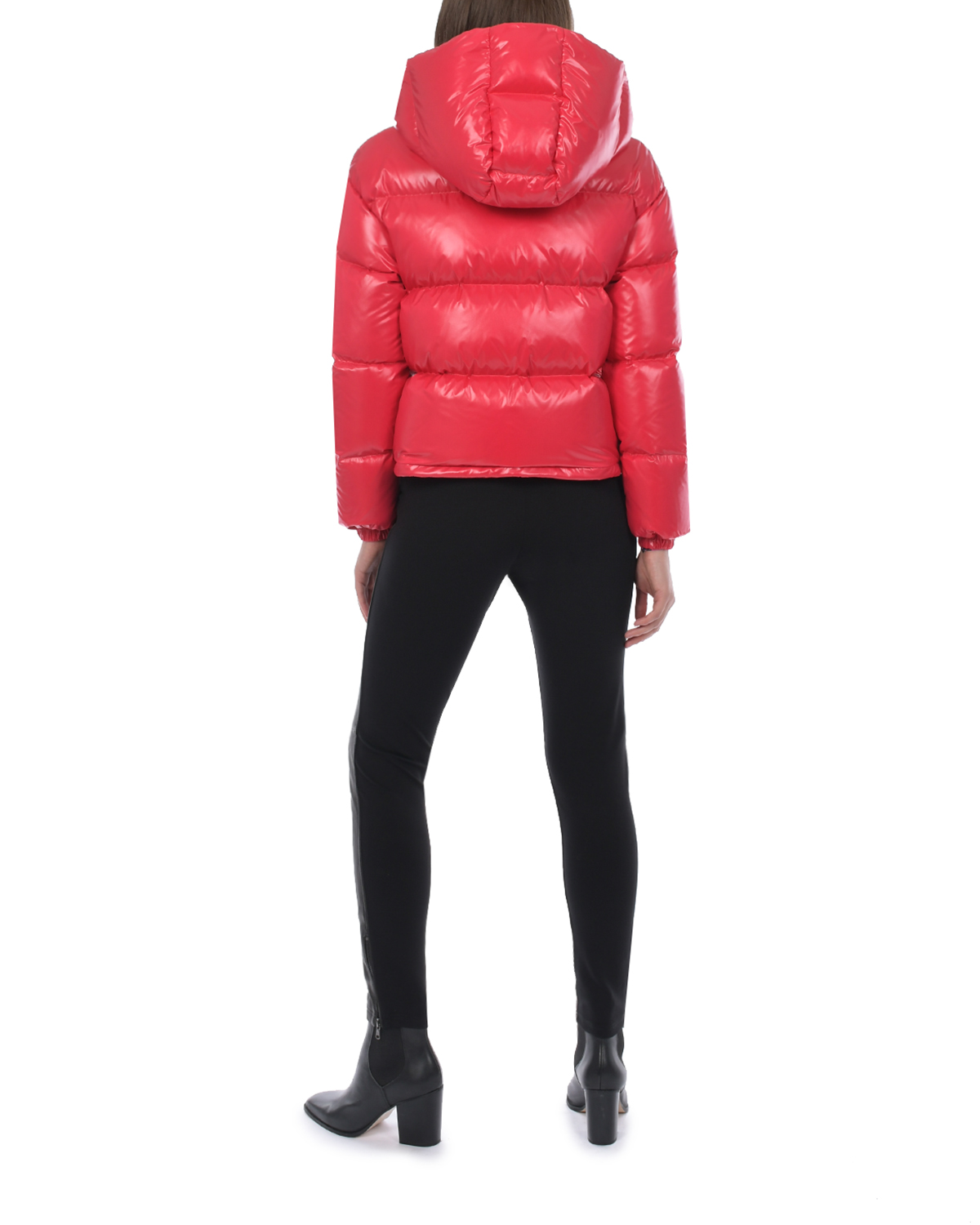 Короткая красная глянцевая куртка Blanchett Goose, размер 40, цвет красный - фото 3