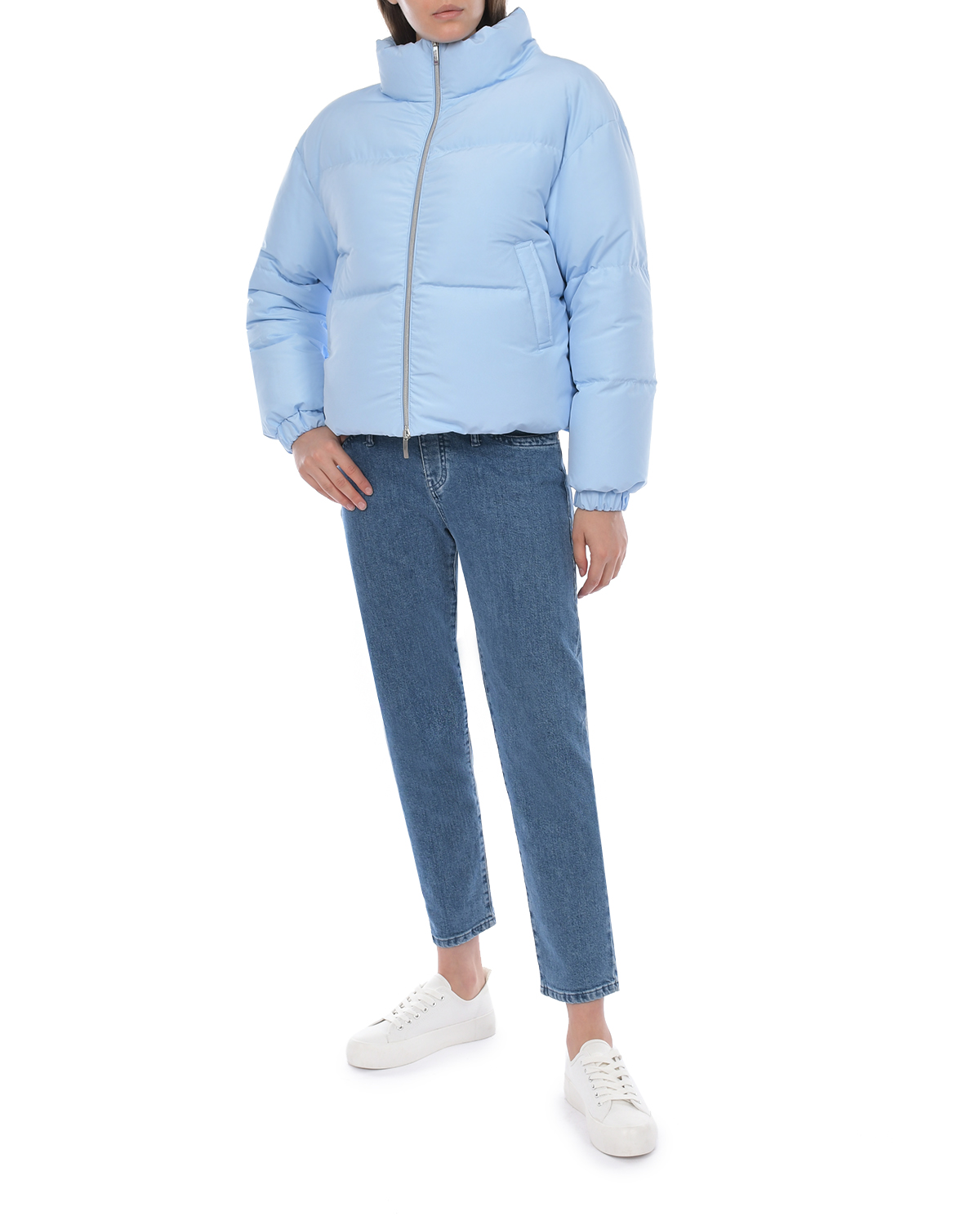 Короткая голубая куртка Blanchett Goose, размер 42, цвет голубой - фото 3