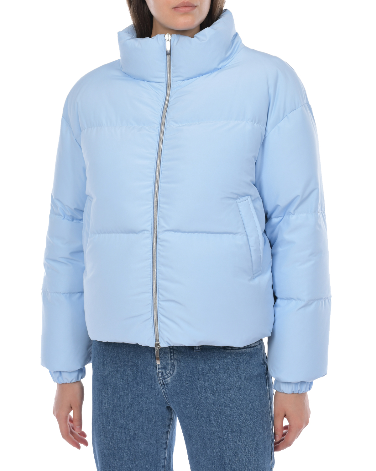 Короткая голубая куртка Blanchett Goose, размер 42, цвет голубой - фото 6