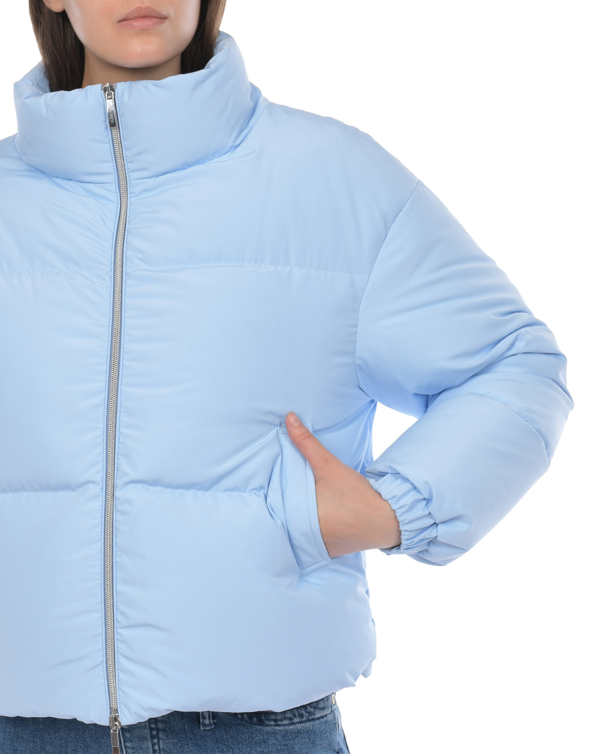Короткая голубая куртка Blanchett Goose, размер 42, цвет голубой - фото 8