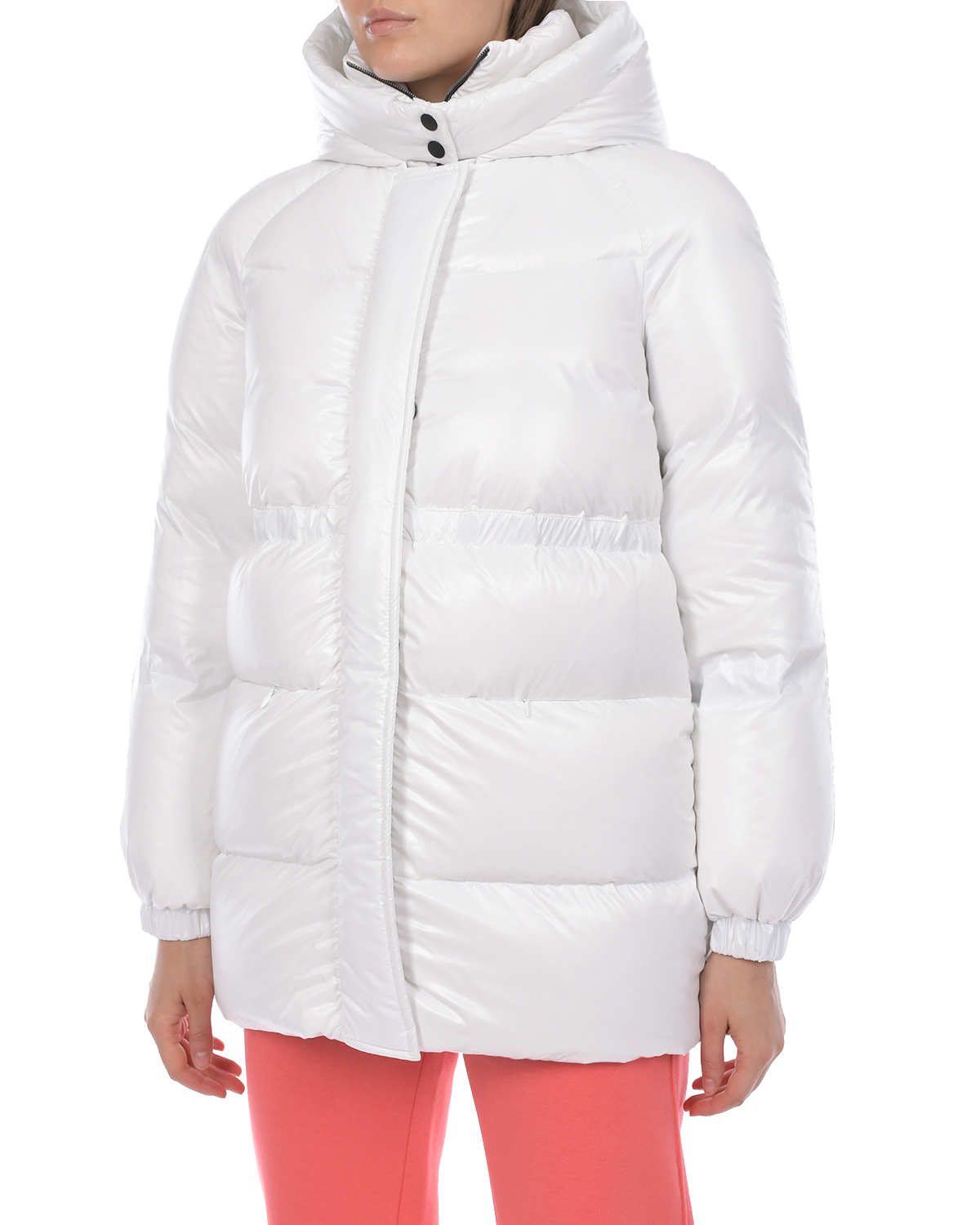 Белая удлиненная куртка Blanchett Goose, размер 40, цвет белый - фото 6