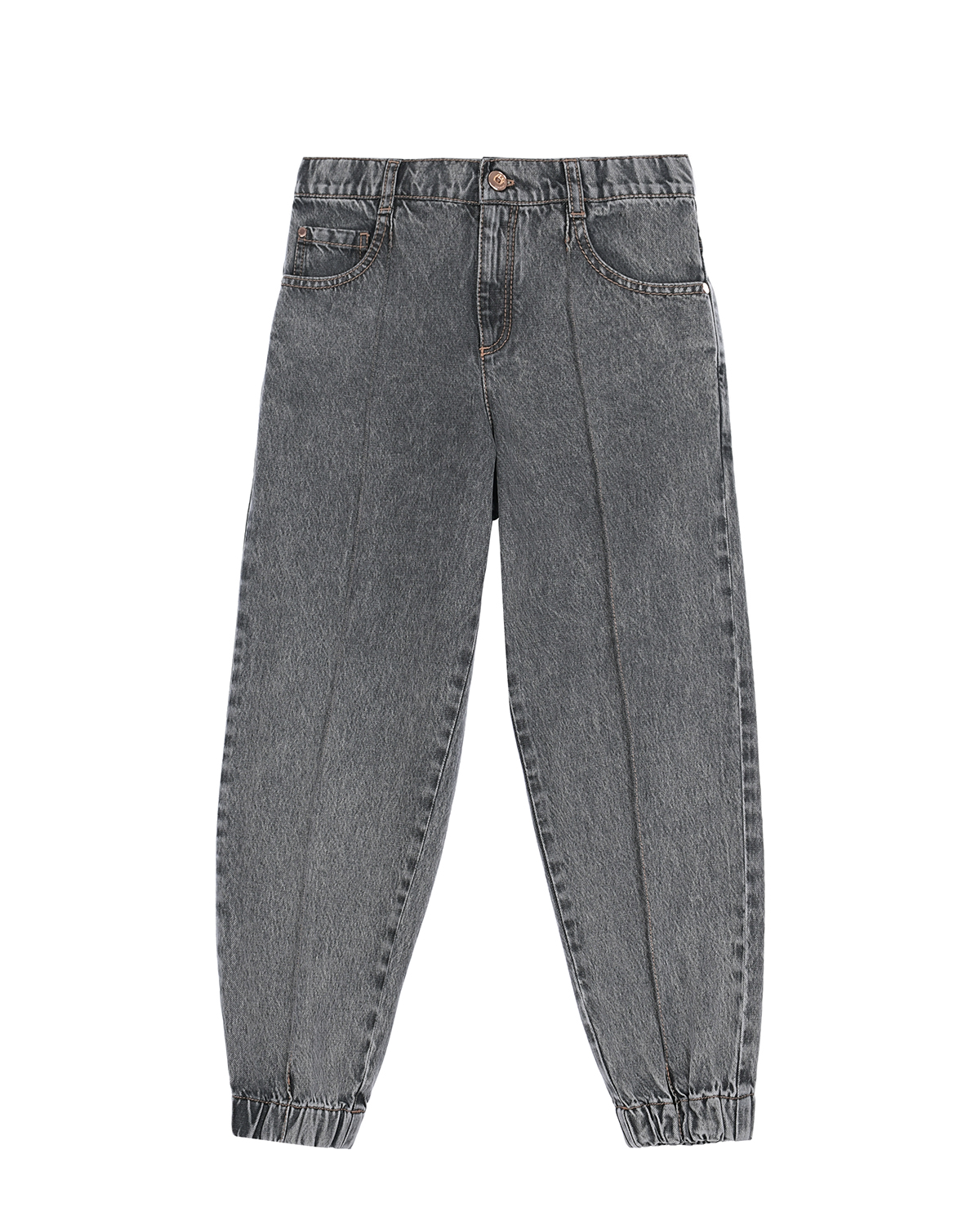 

Серые джинсы с манжетами Brunello Cucinelli детские, Серый, Серые джинсы с манжетами Brunello Cucinelli детские