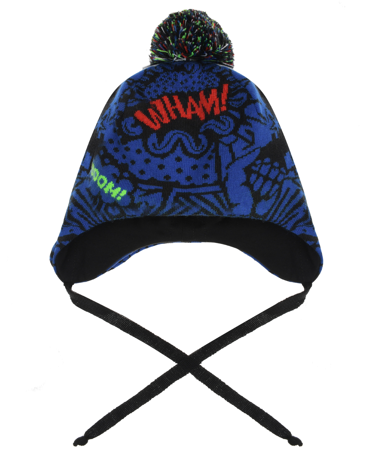 

Синяя шапка с принтом "комикс" Chobi детская, Синий, Синяя шапка с принтом "комикс" Chobi детская