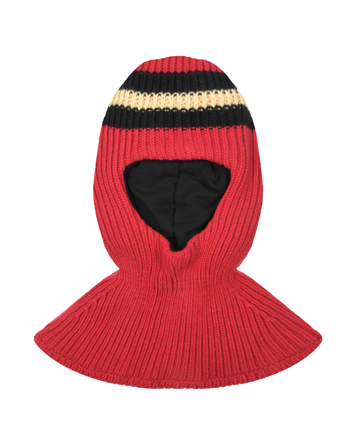 Красная шапка-шлем с черными полосками Chobi детская, размер 53, цвет красный - фото 1