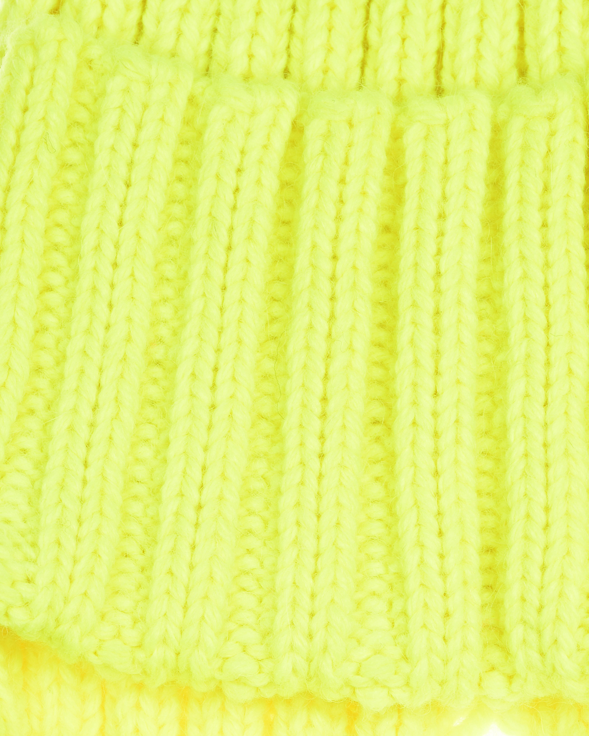 Неоново-желтая вязаная шапка Chobi детское, размер 55, цвет желтый - фото 3