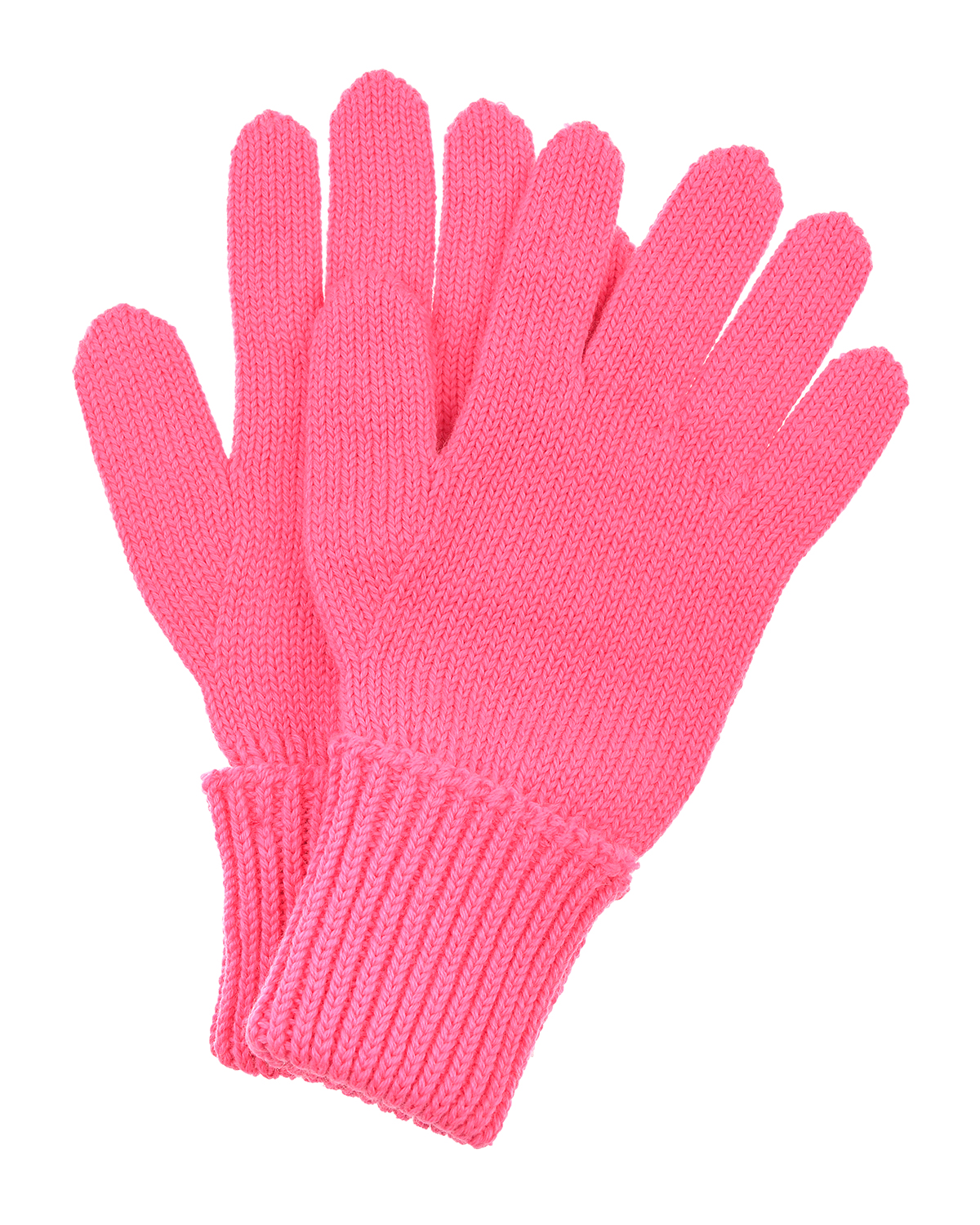 Шерстяные перчатки цвета фуксии Chobi детские, размер 4