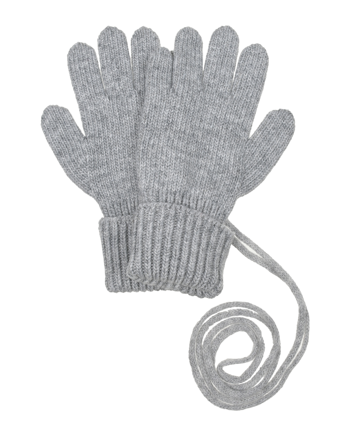 Серые перчатки с отворотом Chobi детские, размер 3, цвет серый - фото 1