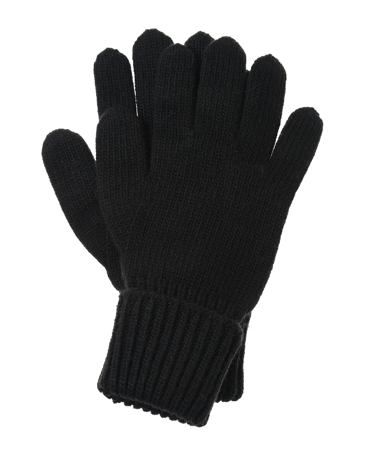 Черные перчатки из смесовой шерсти Chobi детские, размер 4, цвет черный