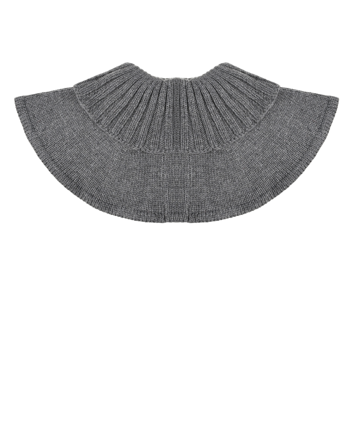 Серый вязаный шарф-горло Chobi детский, размер unica