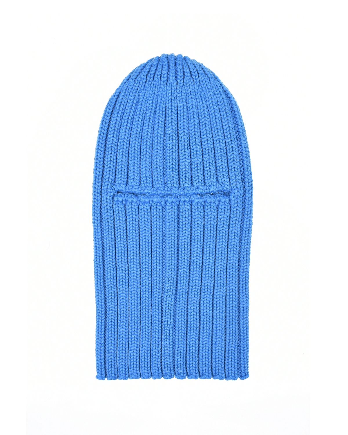 Голубая шапка-шлем из смесовой шерсти Chobi детская, размер 55, цвет голубой - фото 1