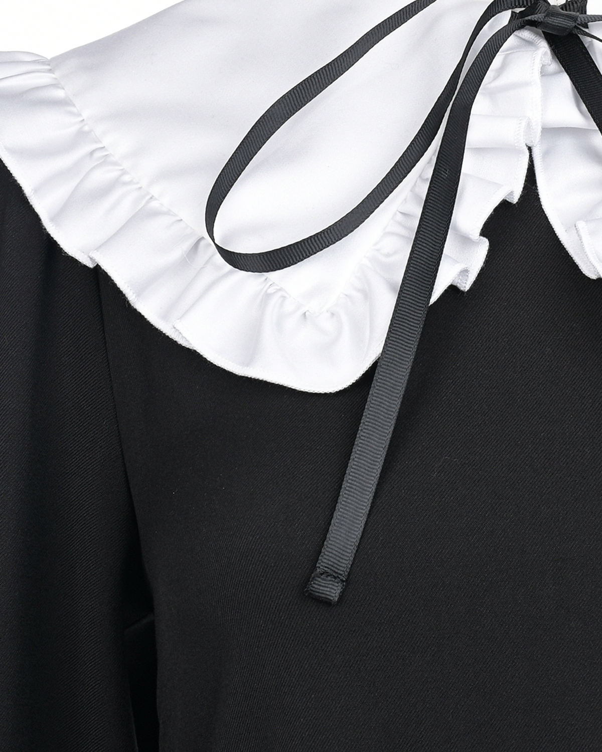 Черное платье с белым воротником Dan Maralex, размер 40, цвет черный - фото 10