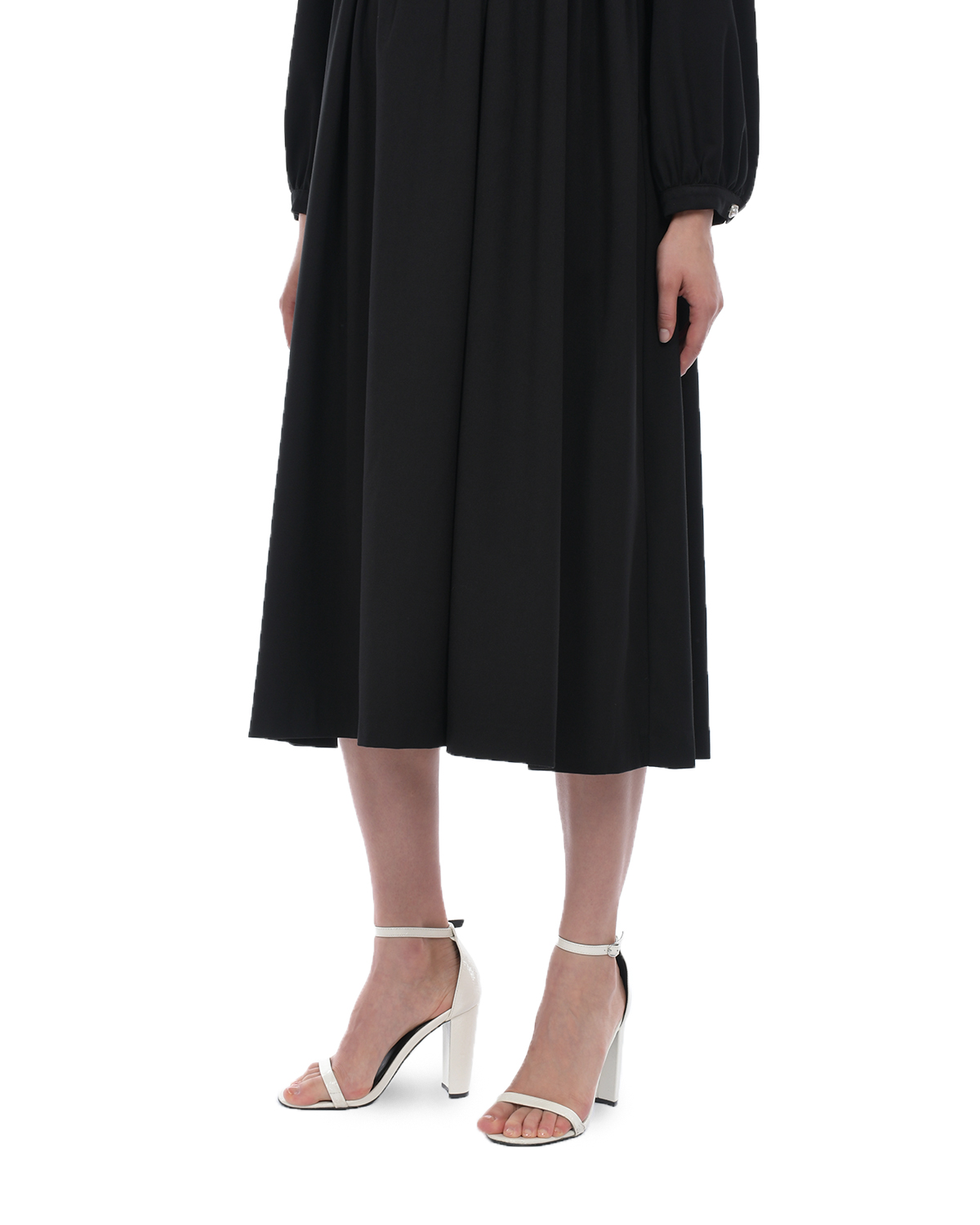 Черное платье с белым воротником Dan Maralex, размер 40, цвет черный - фото 7