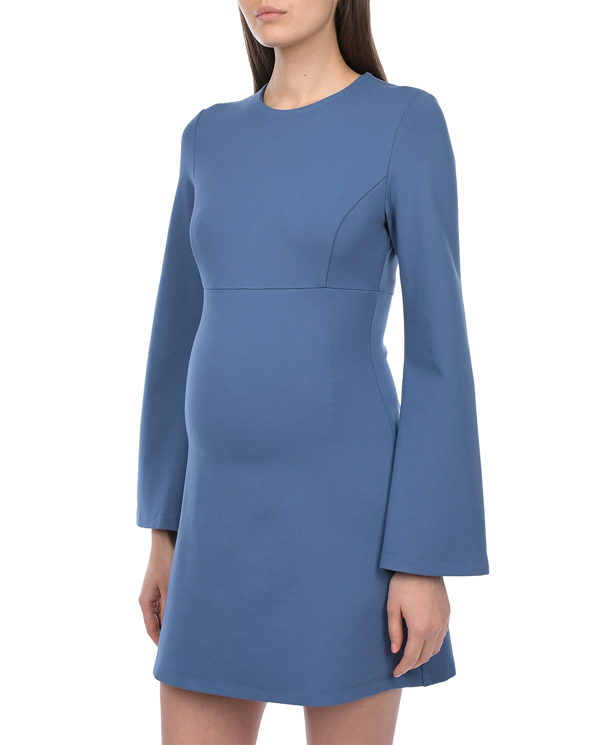 Синее платье с рукавами клеш Dan Maralex, размер 42, цвет синий - фото 6