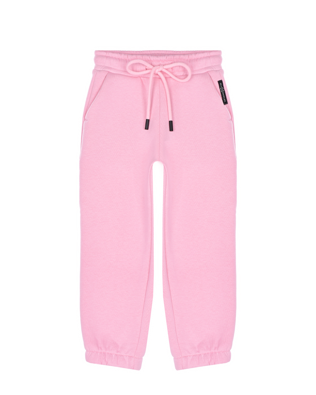 Розовые спортивные брюки из футера Dan Maralex детские